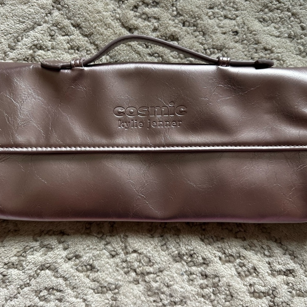 Cosmic Kylie Jenner Pink Metallic Clutch